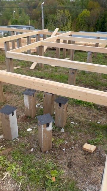 Монтаж обвязки, из доски 50х200 смотреть онлайн