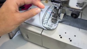 Как сделать закрепку на плоскошовной машине!