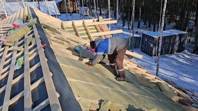 Правильная работа с утеплителем. #стройка #дом #дача #к? смотреть онлайн