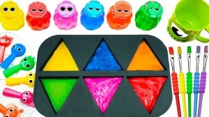 Мультики для детей и малышей. Мультик - Как сделать треугольники из слаймов Смотреть онлайн мультики