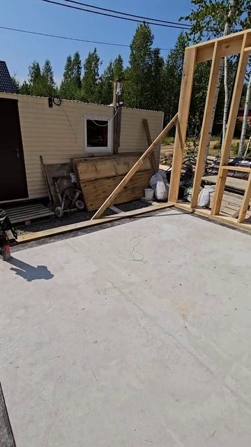 #2 ДОМ РАСТЕТ - ПОДНЯТЫ ВНЕШНИЕ СТЕНЫ в каркасном доме #?