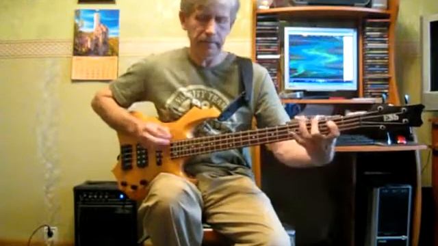 Slade 2- Johnny played the guitar - бас(bass cover) смотреть онлайн