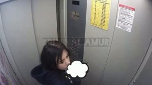 Девушка сходила в лифте в туалет