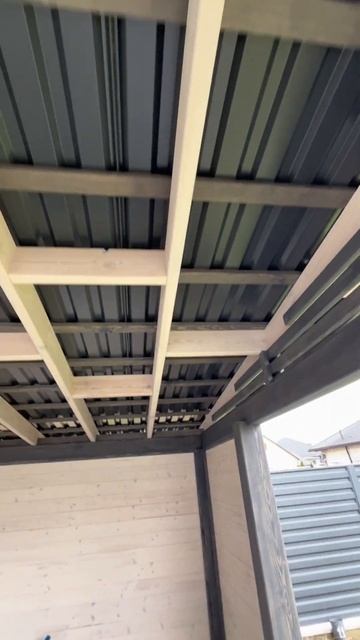 Беседка 5х4м с односкатной крышей. #дача #pergola #diy смотреть онлайн