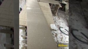 Угловая столешница из искусственного камня-акрил,резка,фрезеровка,склейка,шлифовка,полировка