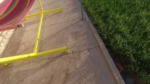 Обзор стойки для гамака из металла.