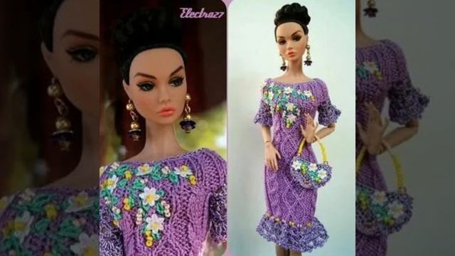 25.Baby girl🤍Барби.Идеи для детского творчества.Одежда для кукол|Вязание крючком|Играем и учимся| смотреть онлайн