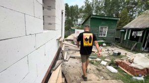 Строительство дома из газобетона 6 на 8/Строительство ?