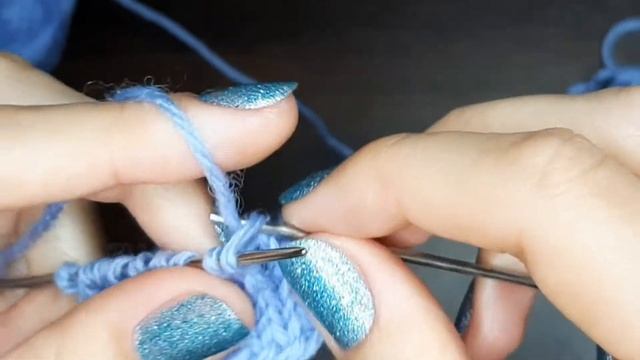 Вязание спицами. Лицевые петли. смотреть онлайн