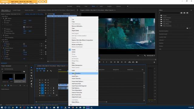 Ускоряем и/или замедляем видео в Adobe Premiere Pro CC смотреть онлайн