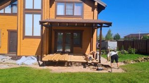 Классная веранда к дому своими руками с нуля