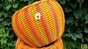 Кашпо Тыква из ротанга
