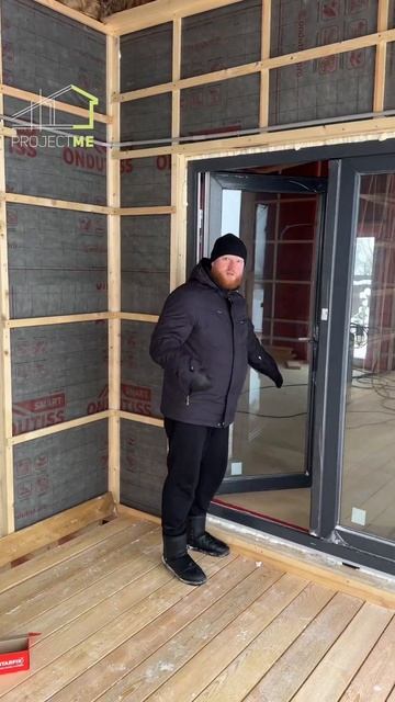 В такое окно можно выйти! #каркасныйдом #строительство смотреть онлайн