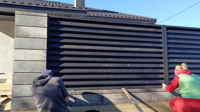 Монтаж забора жалюзи(ламели)! смотреть онлайн