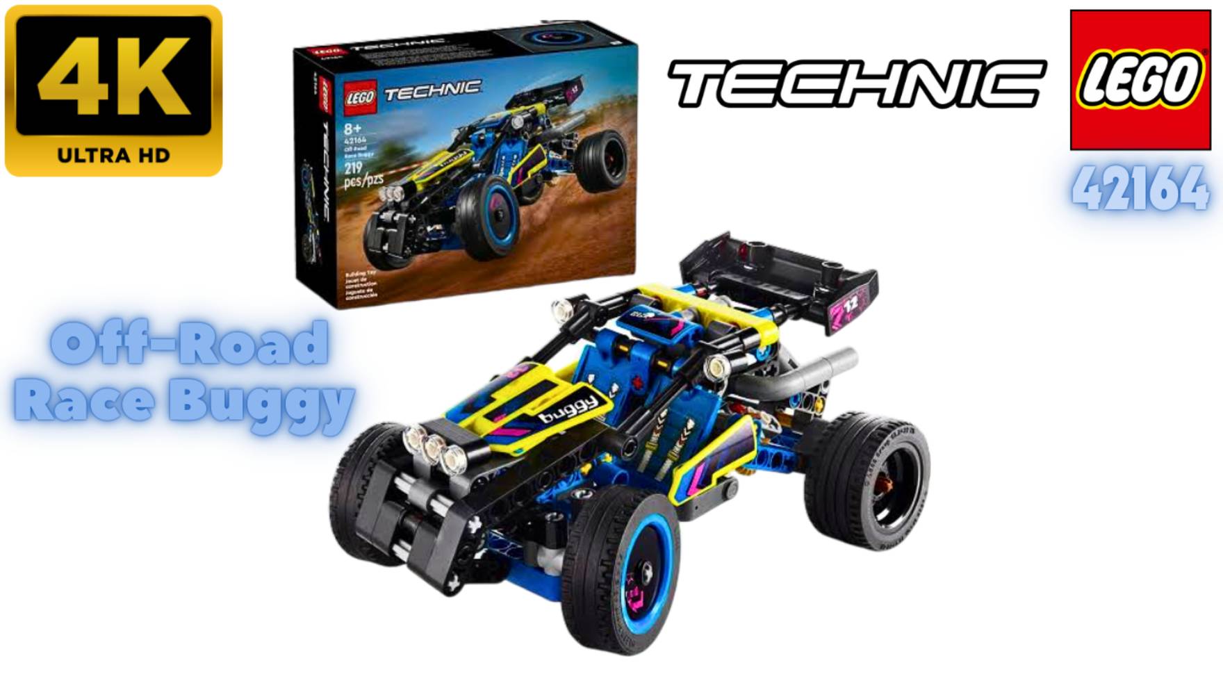 LEGO Technic 42164  Off-Road \ Race Buggy . Unboxing (4K)