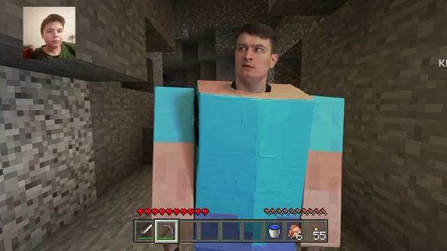 Реакция на OneTwo-3. Выпуск 11 - Короче говоря: Выживание в Minecraft в реальной жизни