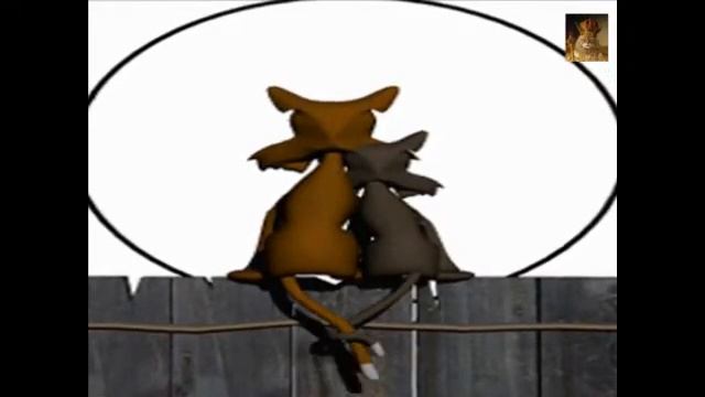 прикол, коты деда с бабкой развлекают