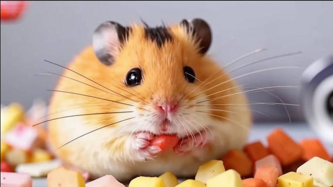 Хомяки кушают корм_ забавное видео❤ смотреть онлайн