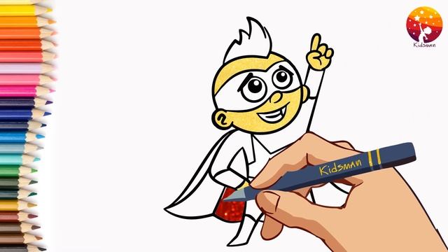 Как нарисовать супер героя! How to draw a Superman! Supermenni chizish! Сурет салу Супермен смотреть онлайн