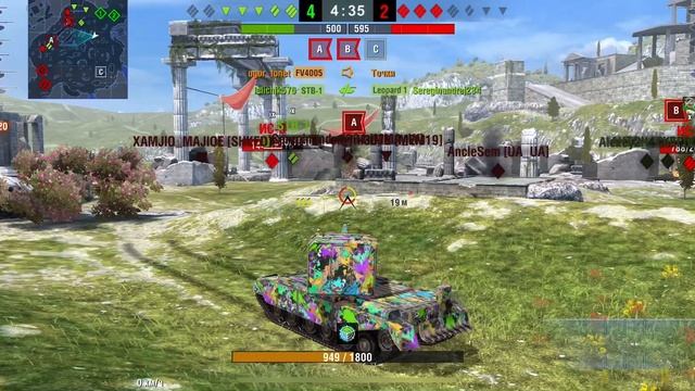 Blitz FV4005 (Курятник) выдаёт порцию 6500 урона! Мастер, калиб