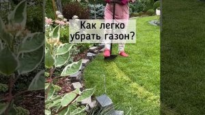 Как легко и просто убрать газон? Всего две хитрости!