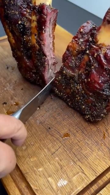 Ребра гриль в огне. #ribs #ребра #фастфуд