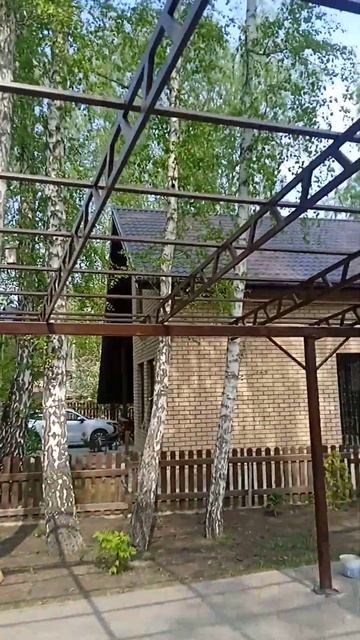 навес с односкатной кровлей