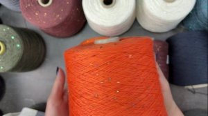 Обзор 100% льна с пайетками от G&G Filati, Италия.