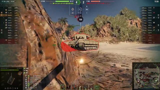 WoT. Взводный бой Charlemagne, VK 168.01 P. Отличный бой, Андрей не подвёл. смотреть онлайн