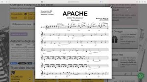 APACHE (Апачи)(Тени)дискотека кумбия: минус Ноты ДО си-бем?