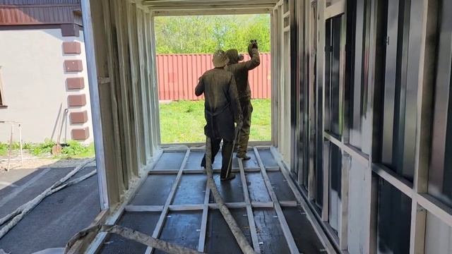 Напылили ППУ на Pusmak. Теплоизоляция контейнера напыляе смотреть онлайн