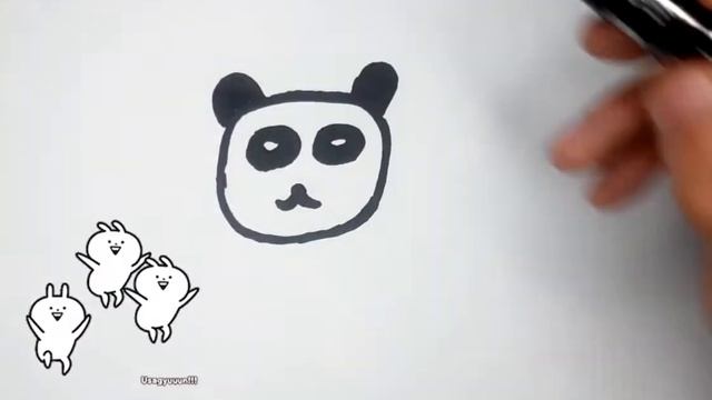 рисование панды для детей/how to draw a panda/como dibujar un panda/DIBUJOS KAWAII/como desenhar um смотреть онлайн