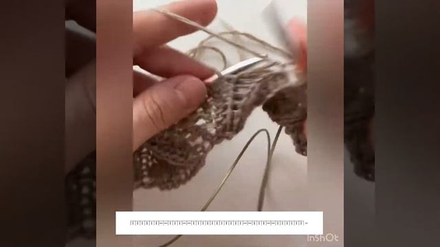 Бесплатное описание! Ажурный узор спицами! Простой и красивый узор спицами. смотреть онлайн