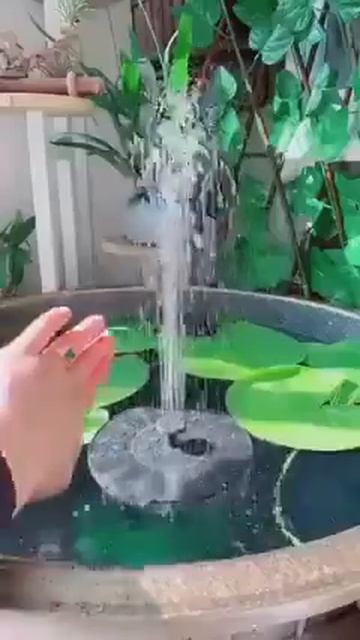 Фонтан на солнечных батареях