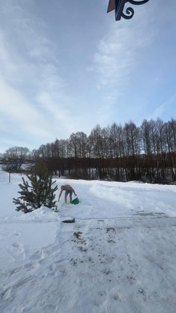 Утренняя зарядка. Январь. -14 градусов. смотреть онлайн