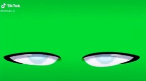 футаж глаза и рта на зелёном фоне| видео не моё!