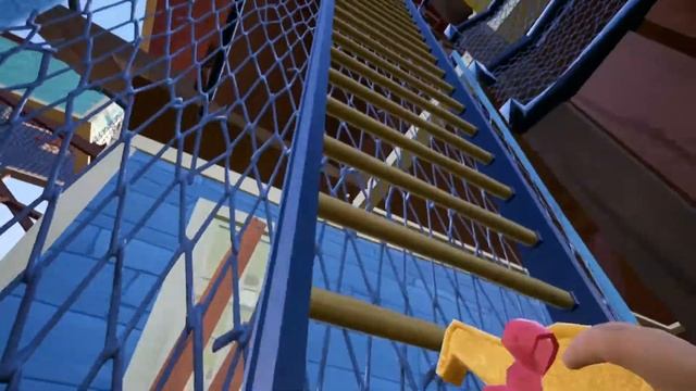 ПРИведение сосед Прошёл 2 акт с батутом Hello Neighbor