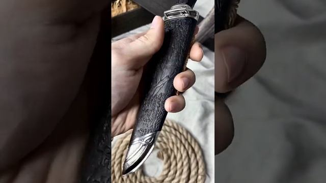 Авторский нож. Эксклюзивная работа #ножиручнойработы смотреть онлайн