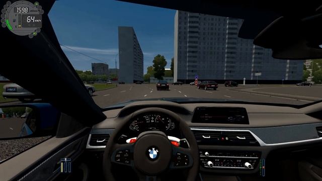 Тест Драйв BME M5 F90 city car driving #18 смотреть онлайн