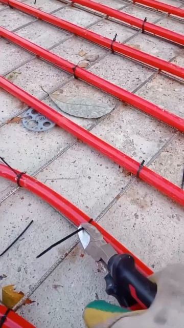 Теплая брусчатка на загородном участке #дача #стройка