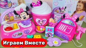 Играем в игрушки из мультика Микки Маус 🎀 Милые игрушки Минни Маус: кухня и аксессуары 🎀