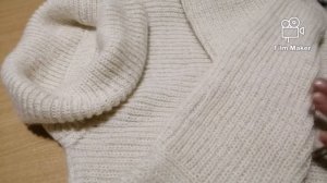 Свитер с высокой горловиной // полупотентной резинкой // размер 52 - 54 #свитерспицами