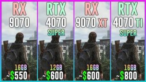 RX 9070 vs RTX 4070 SUPER vs RX 9070 XT vs RTX 4070 TI SUPER - Test in 20 Games