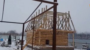 Монтаж ломаной мансардной крыши (часть 2) / Срубы бань и