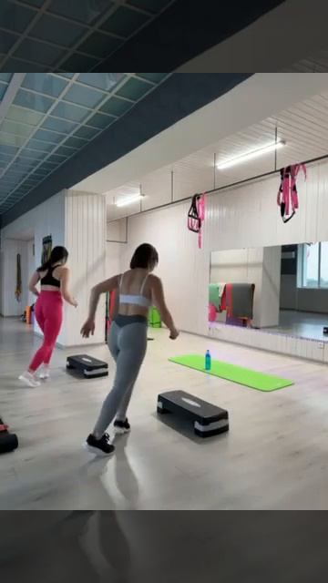 Батут для занять фітнесом із ручкою FunFit 127 смотреть онлайн