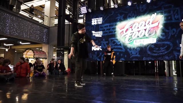 Носова Света vs Кутынцев Илья  | 1/8  Hip Hop Juniors | GOOD FOOT BATLE 2019
