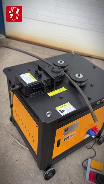 Станок ровно гнёт даже 36 мм арматуру! Станок для гибки обруча арматуры GWH смотреть онлайн