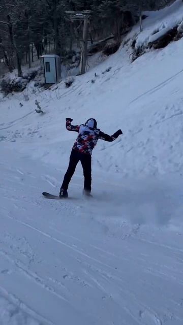 Горнолыжка в Грибоновке, через нее идет тропа на г. Фалаза #приморскийкрай #владивосток #сноуборд