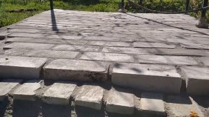 Как сделать пол в беседке🎪 своими руками💪 из песчан?