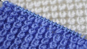 Узор 'КУКУРУЗКА'.МК.Простой и обьемныйузор спицами.